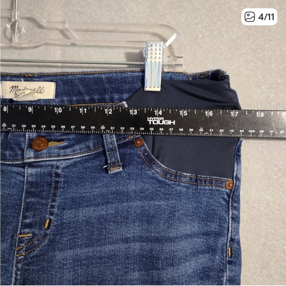 Madewell Womens Maternity Side Panel Skinny Jeans MB509 Size 30 - Picture 4 of 11